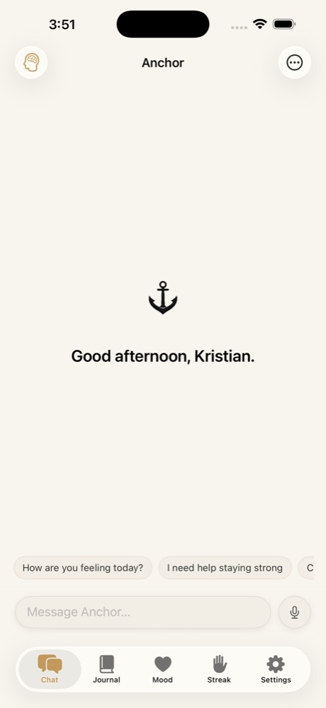 Anchor iOS app product site